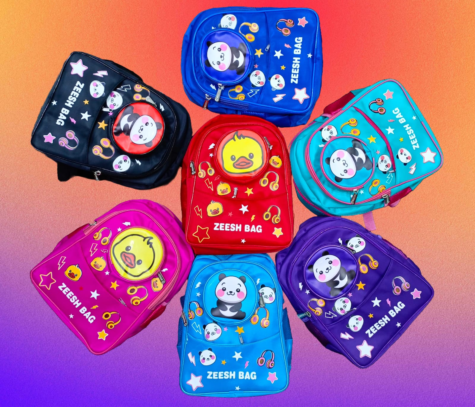 "Cute Cartoon Kids School Bags – ZEESH BAG Collection"