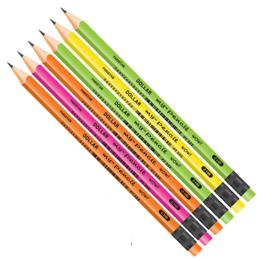 Pack of 12 Lead Pencils – My Pencil WOW with Eraser
