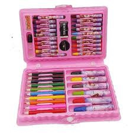 42 Pieces School Kids Art Set – Crayons, Pastels, Markers &amp; Color Pencils